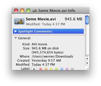 movie label for mac os